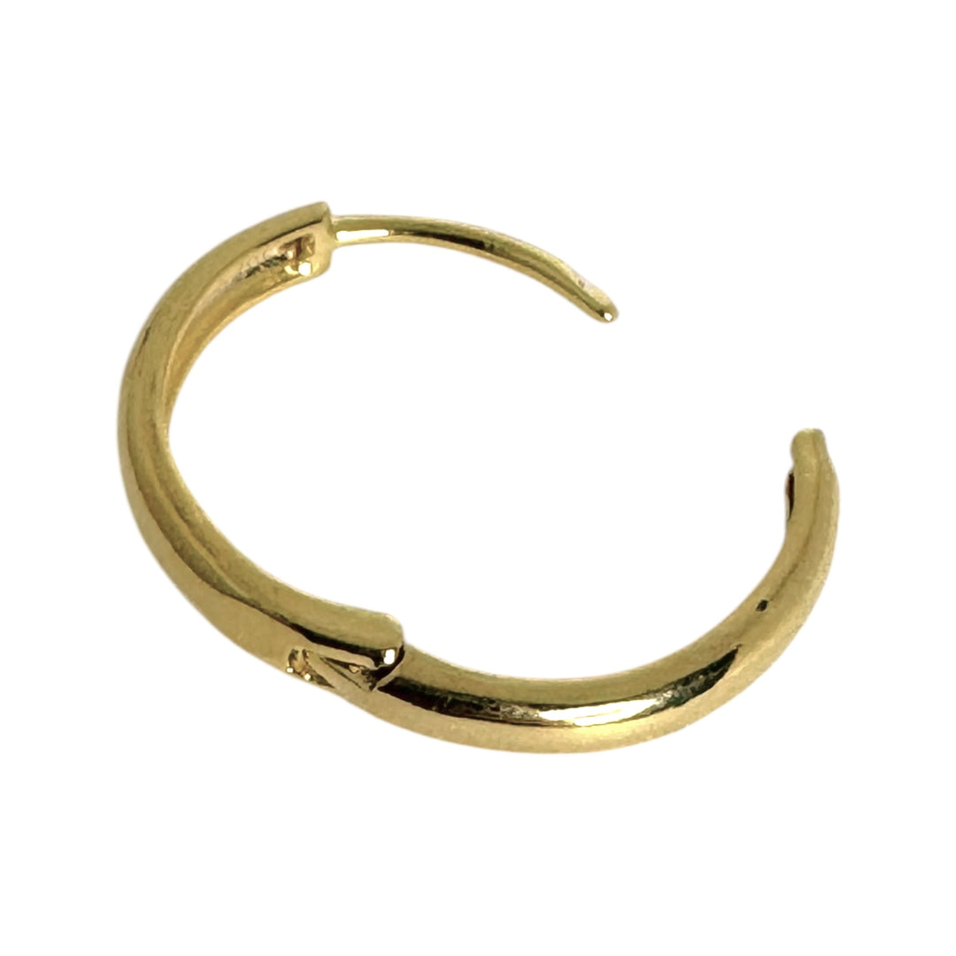 Argollas Italia 2 Centímetros Oro