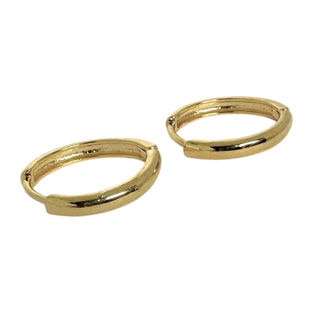 Argollas Italia 2 Centímetros Oro