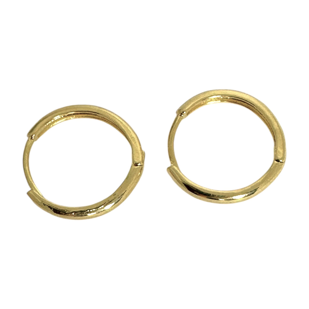 Argollas Italia 2 Centímetros Oro