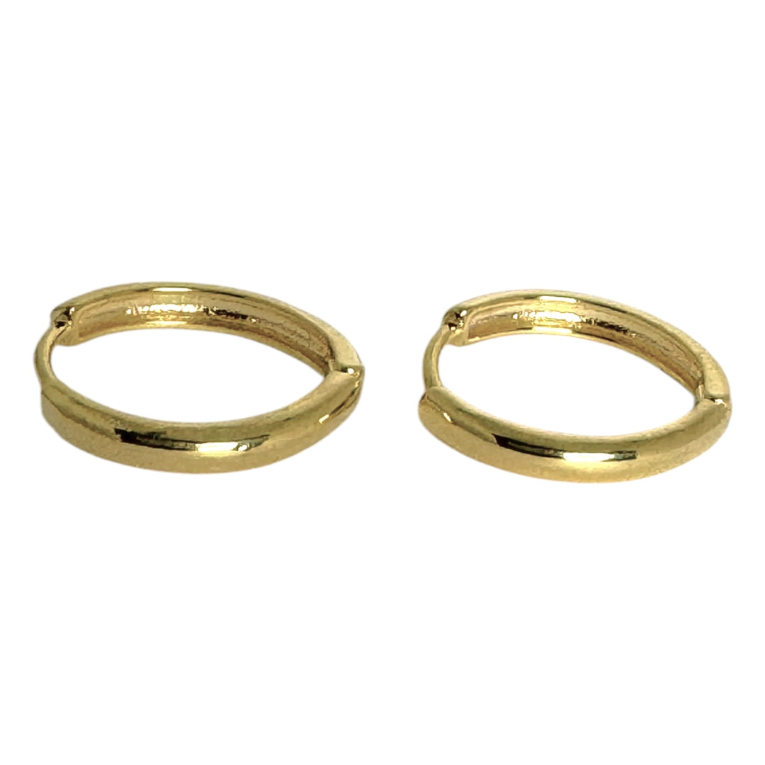 Argollas Italia 2 Centímetros Oro