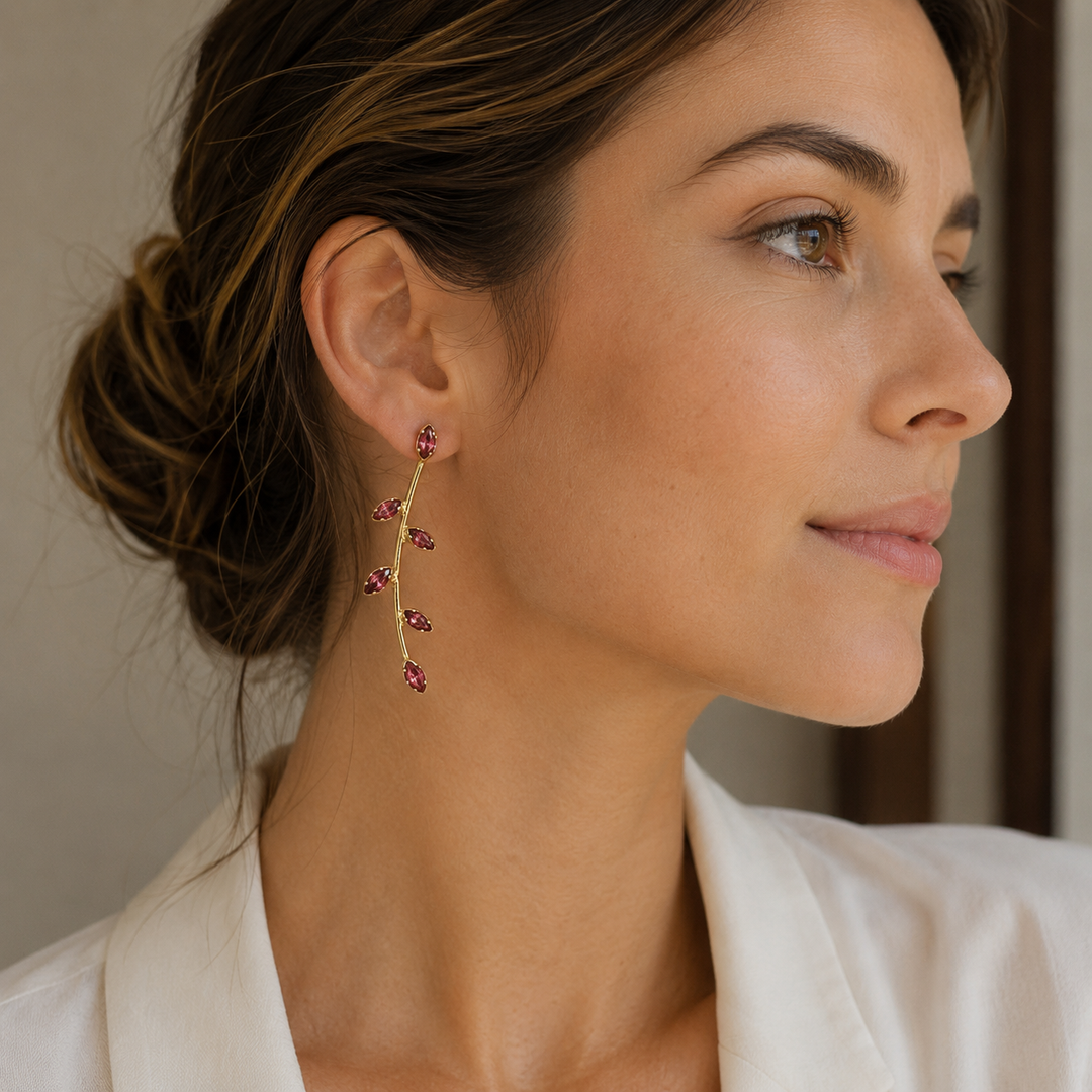 Aros Teresa Rubí Oro