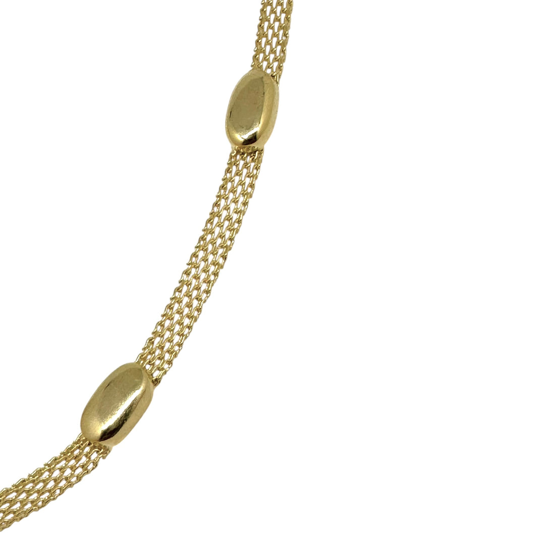 Collar Tejido Madrid Oro