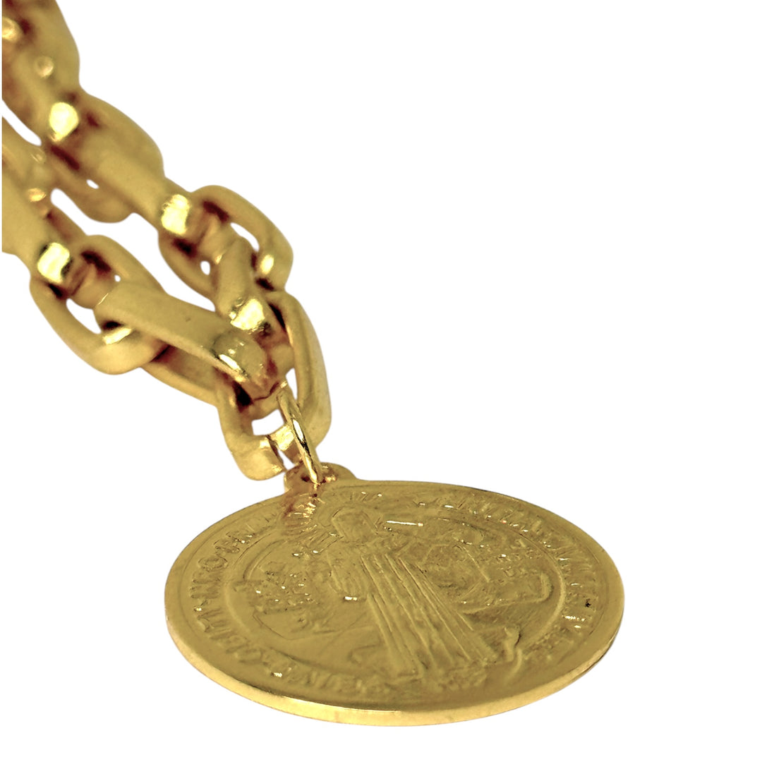 Pulsera San Benito Eslabones Oro