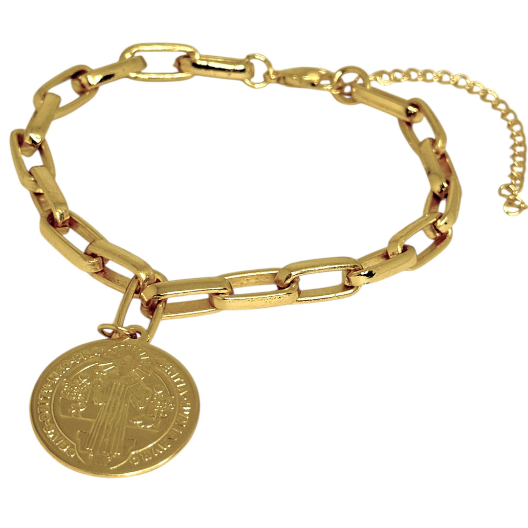 Pulsera San Benito Eslabones Oro