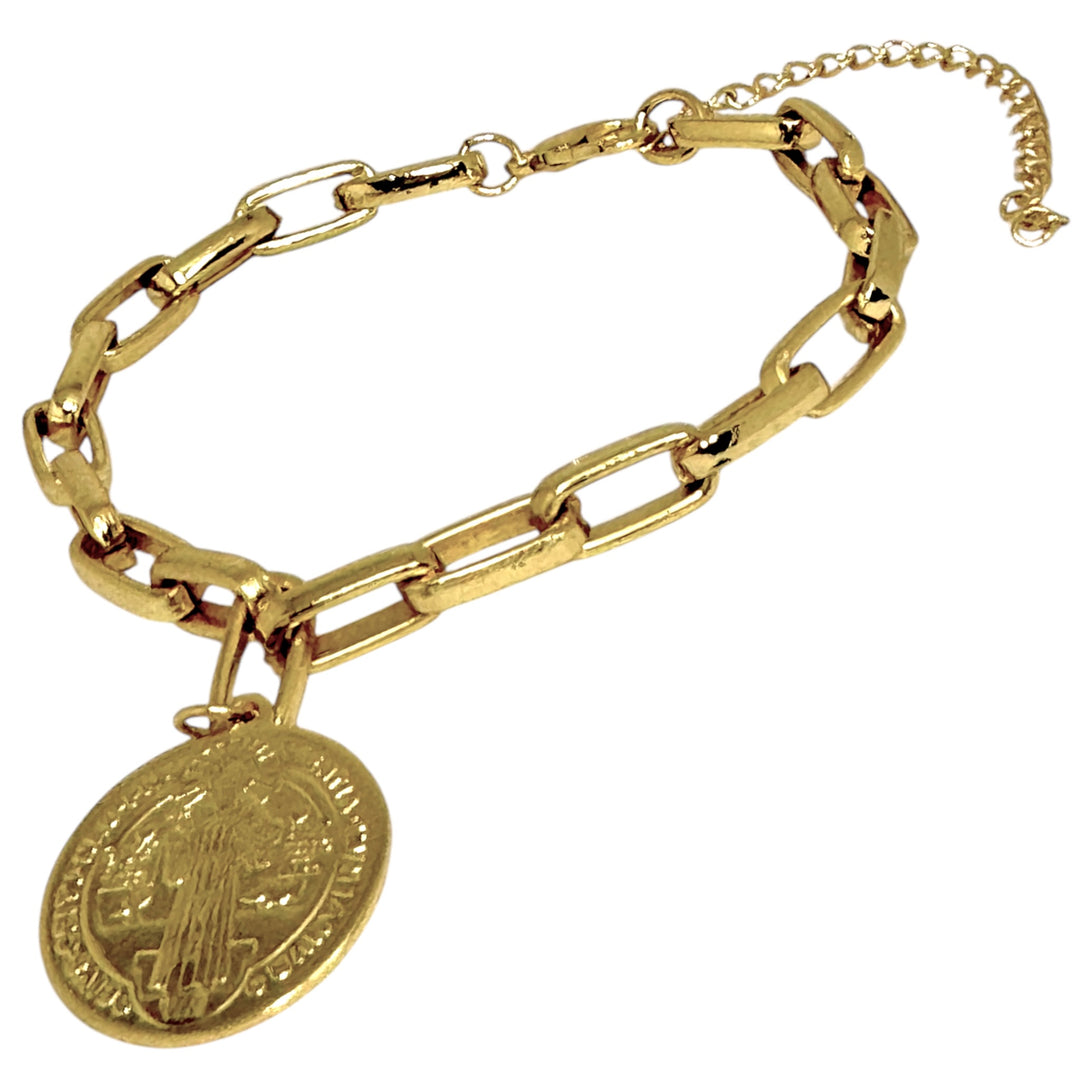 Pulsera San Benito Eslabones Oro