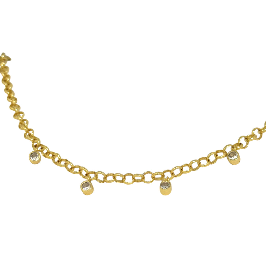 Collar Javiera Circones Eslabones Oro