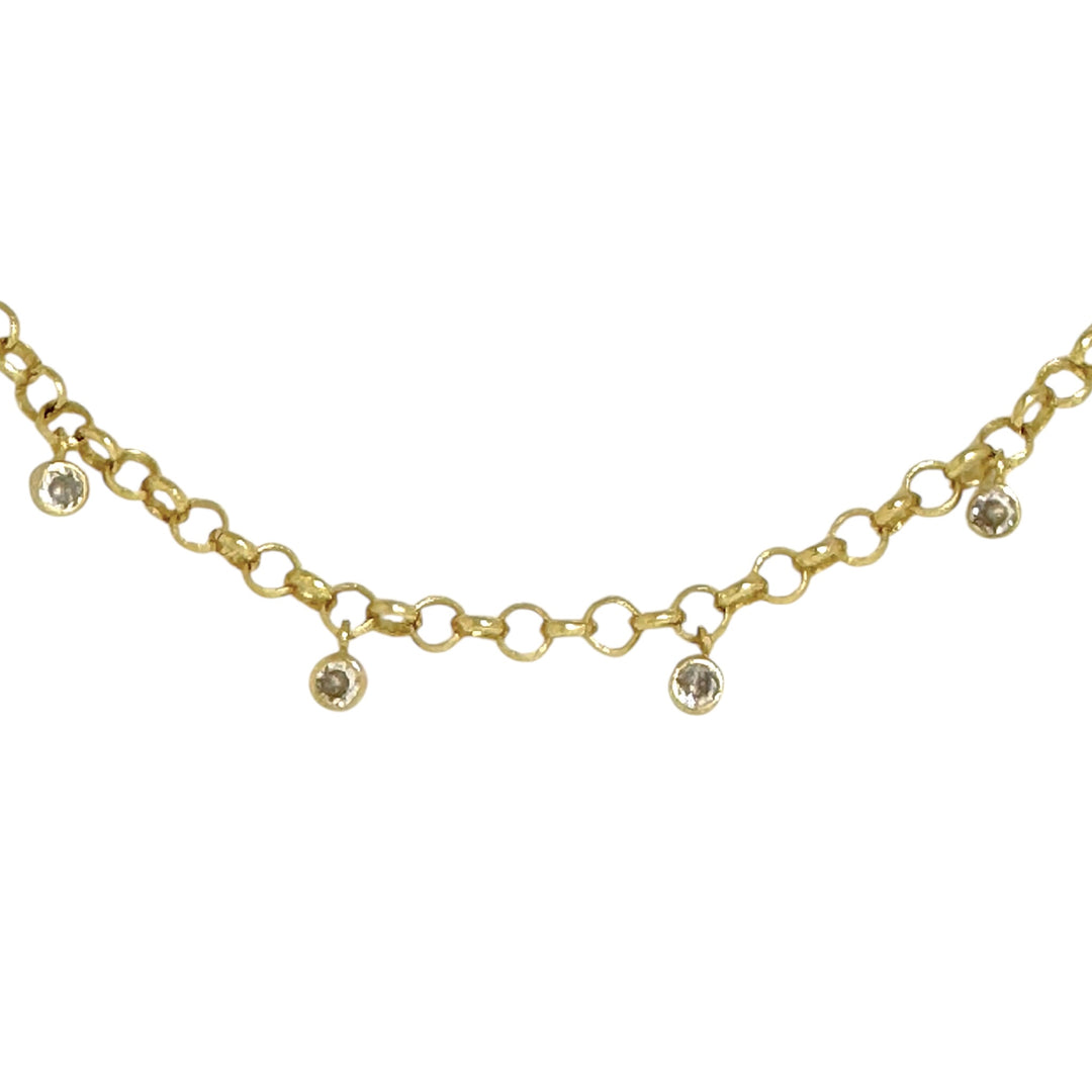 Collar Javiera Circones Eslabones Oro