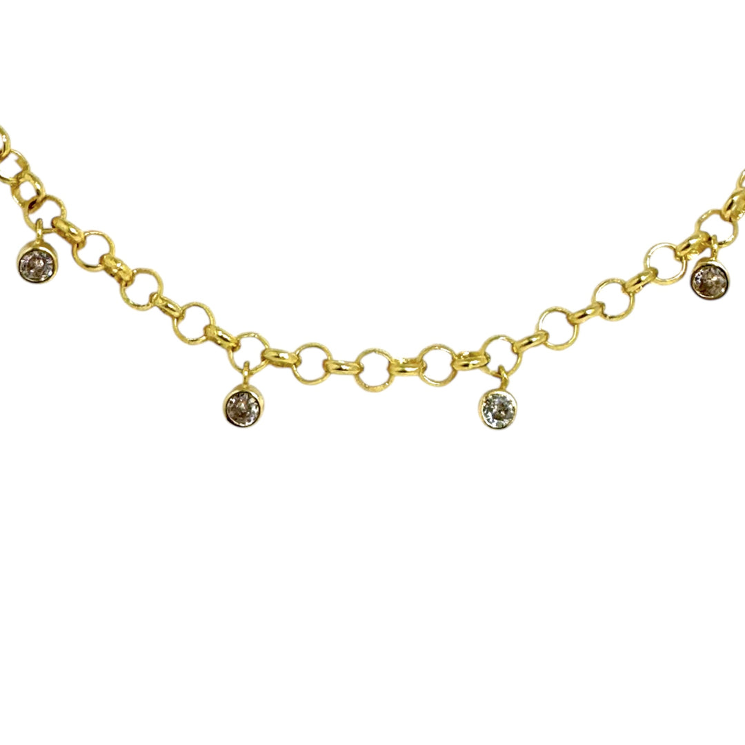 Collar Javiera Circones Eslabones Oro