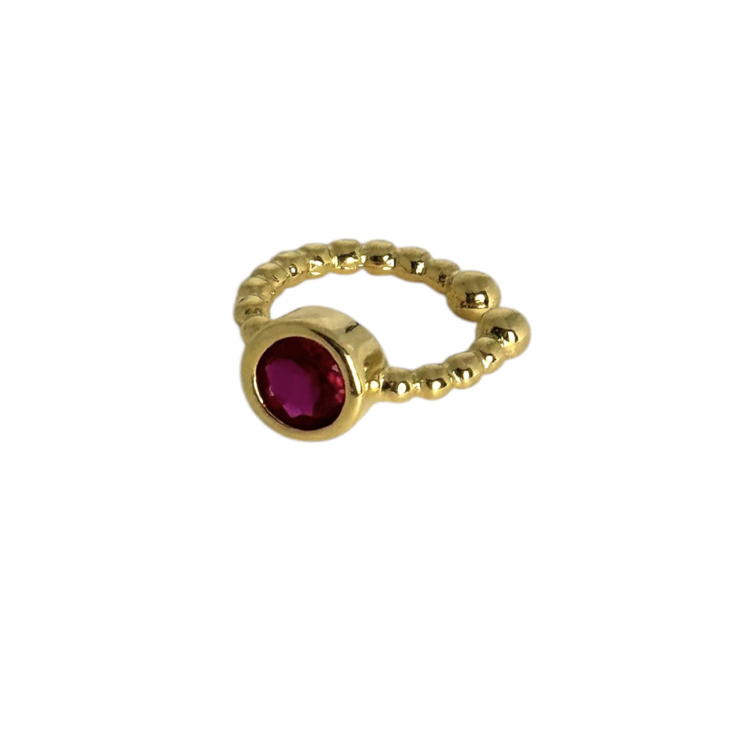 Earcuff Punto De Luz Oro