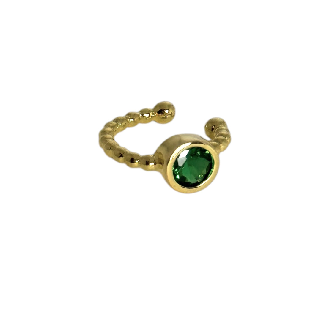 Earcuff Punto De Luz Oro