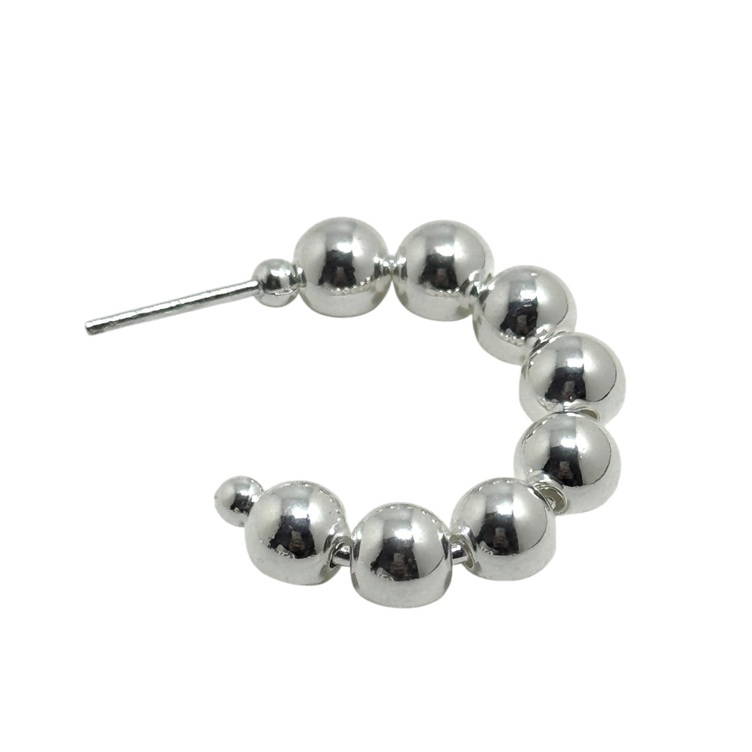Argollas Pelotitas Plata