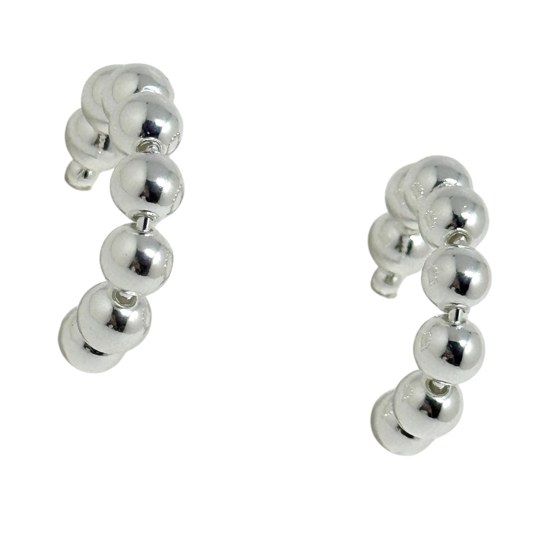Argollas Pelotitas Plata