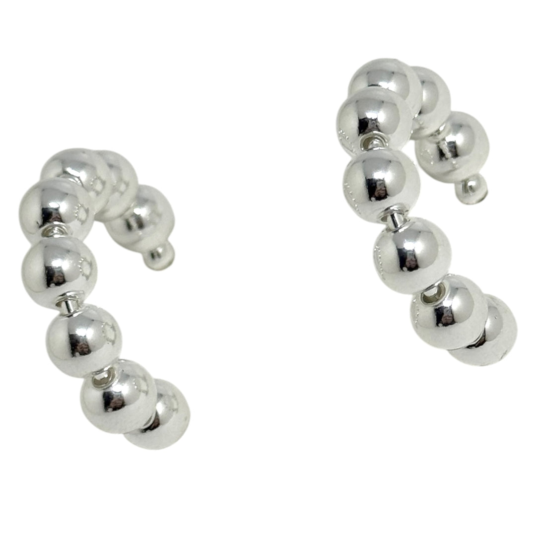 Argollas Pelotitas Plata