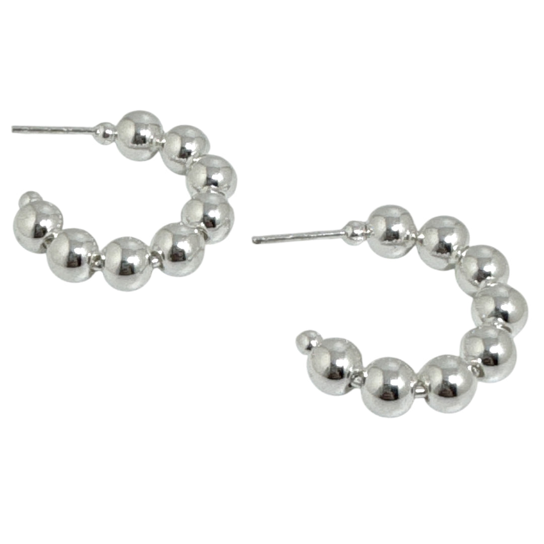 Argollas Pelotitas Plata