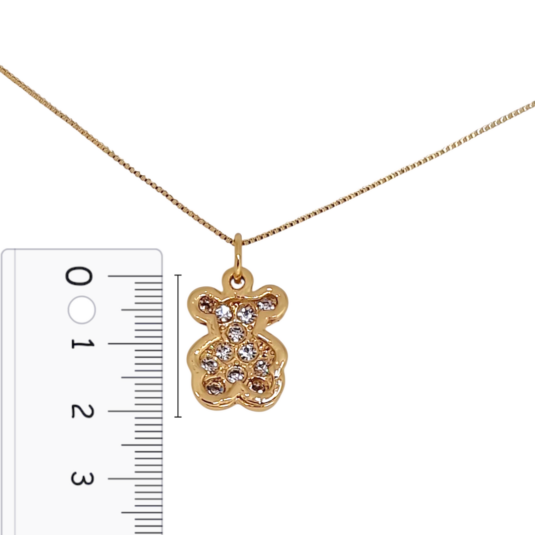Collar Oso Circones Oro