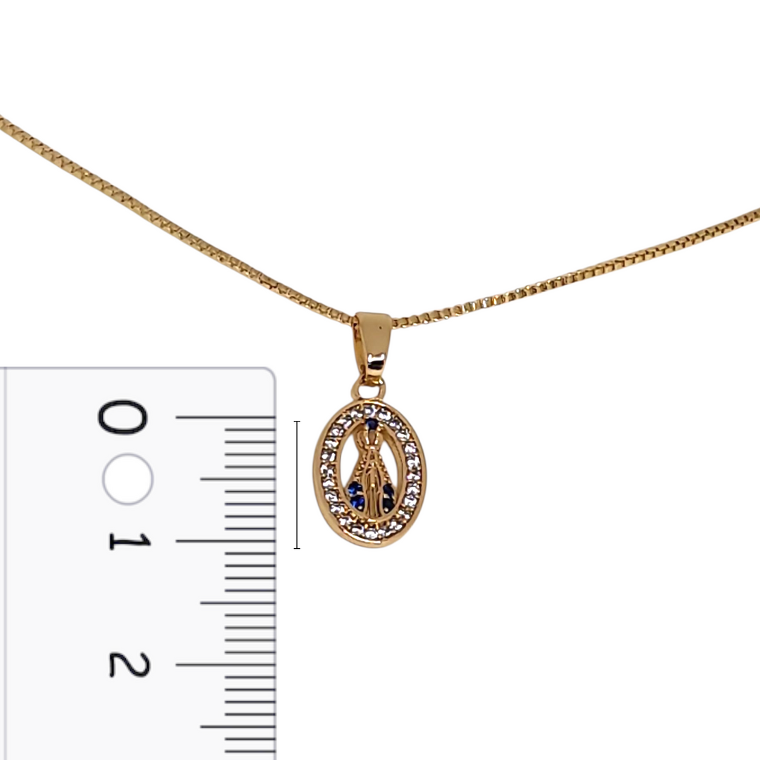 Collar Virgen de Fátima Circones Oro
