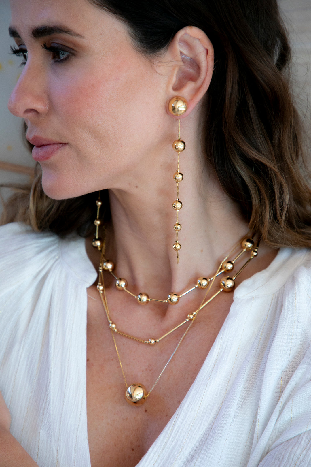 Collar Esfera Laura Oro