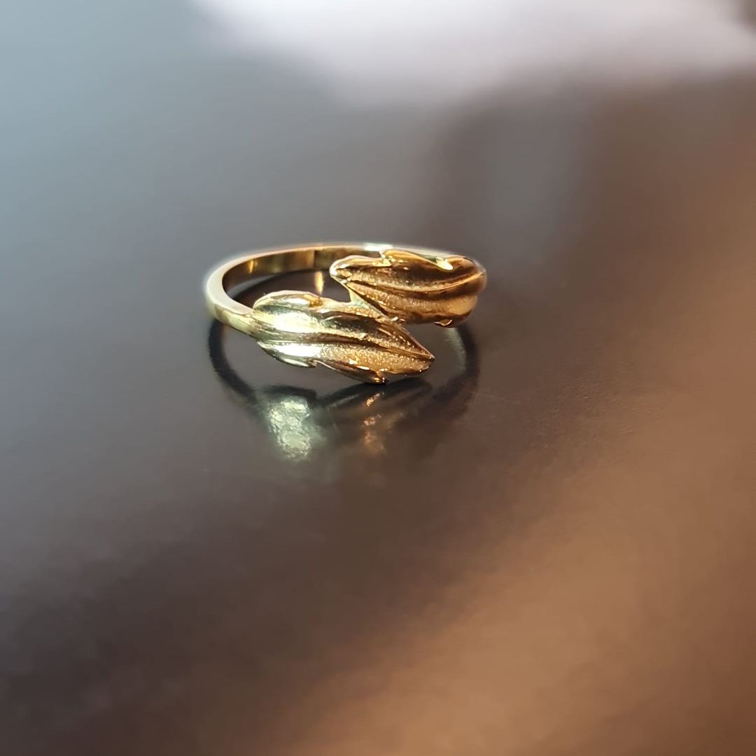 Anillo Marcela Hojas Oro