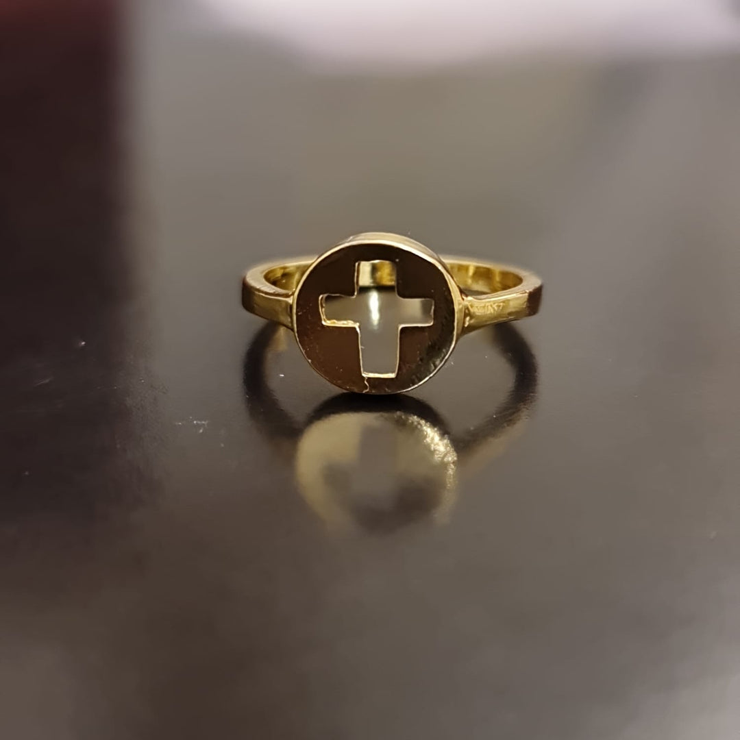 Anillo Cruz Oro