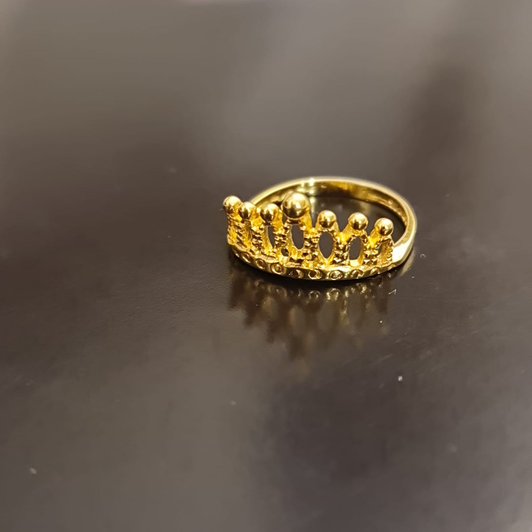 Anillo Corona Maca Oro
