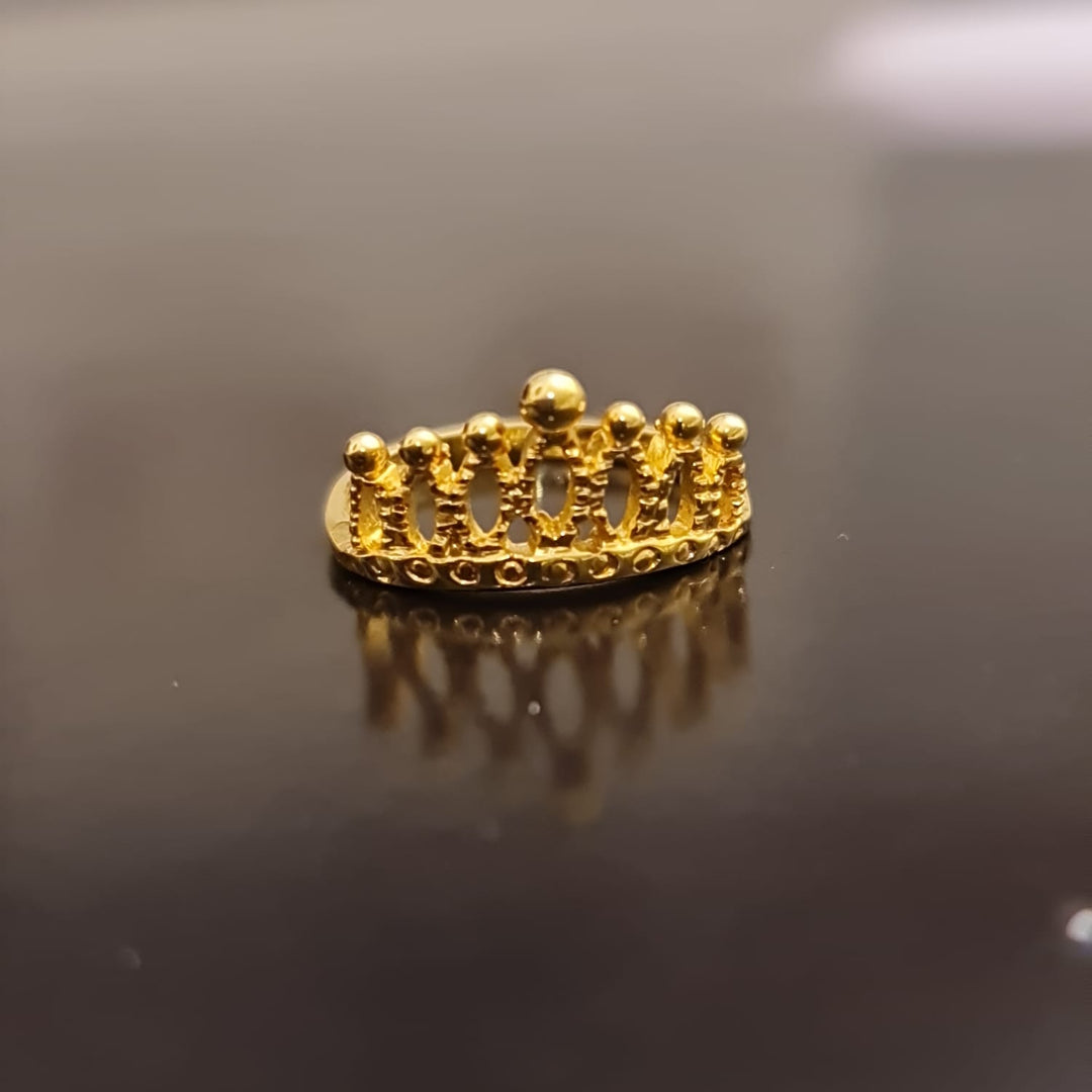 Anillo Corona Maca Oro