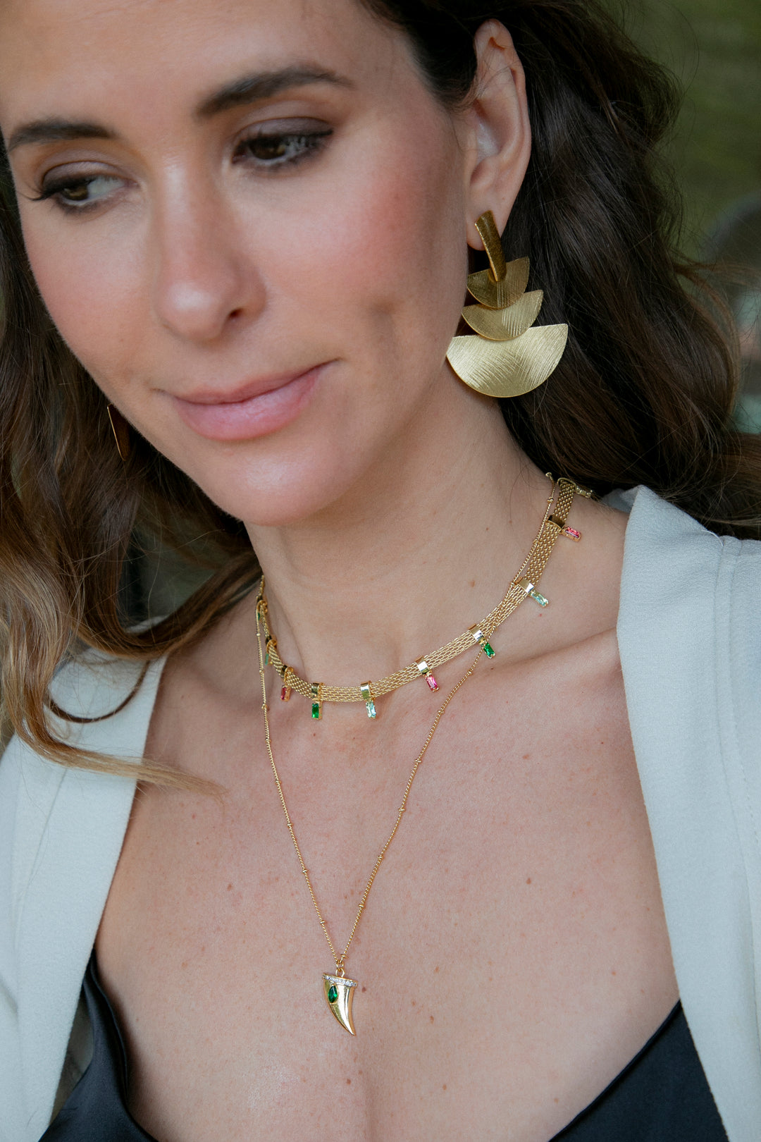 Collar Cinta Chocker Macarena Oro