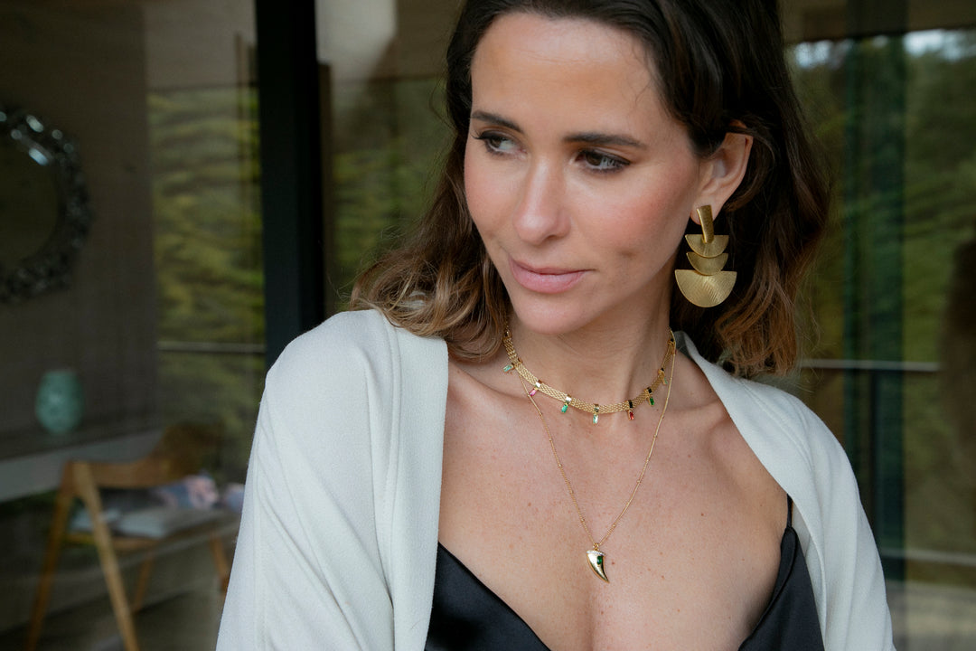 Collar Cinta Chocker Macarena Oro
