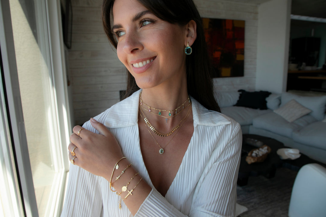 Collar Colomba Colorido Oro