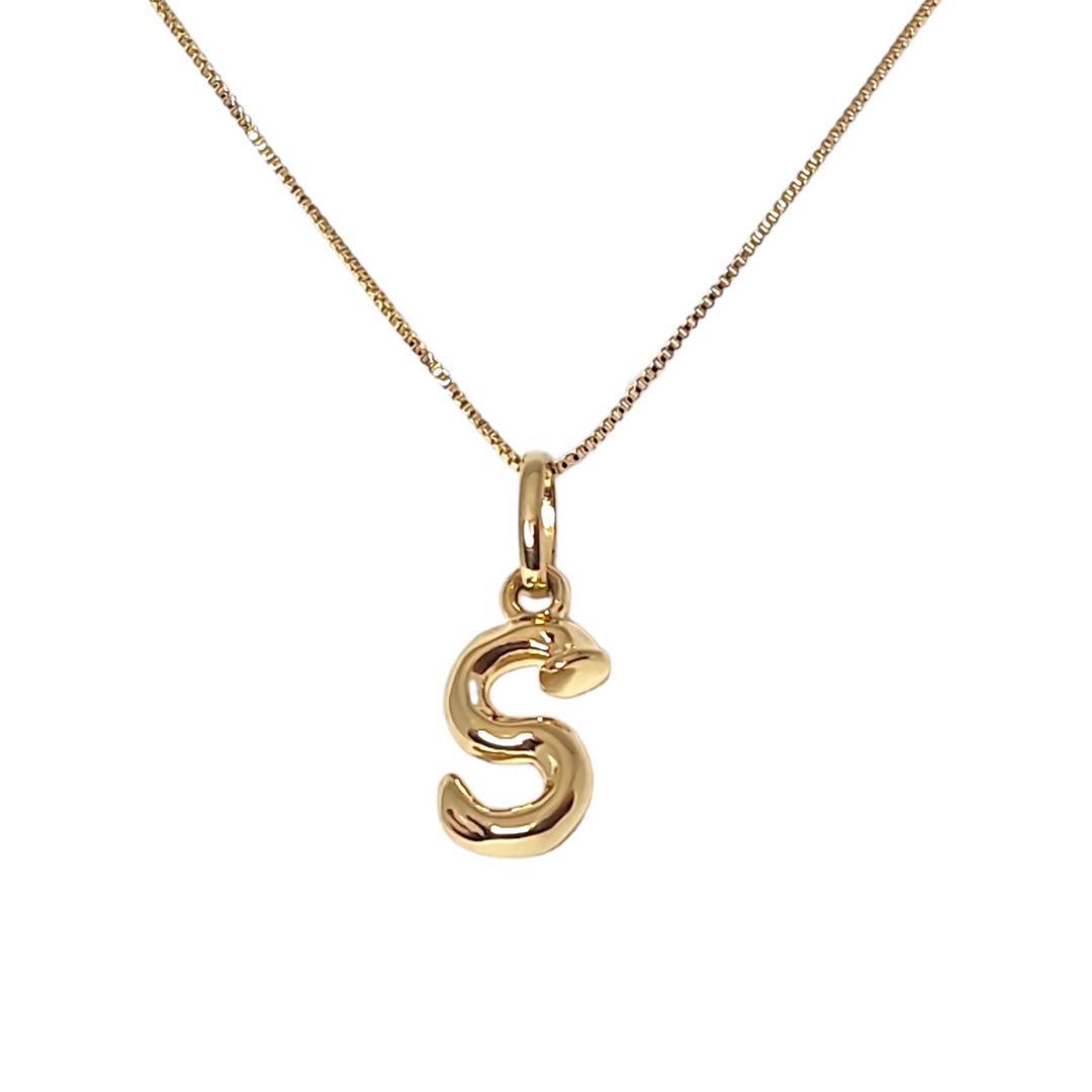 Collar Letras "Clavo" Oro