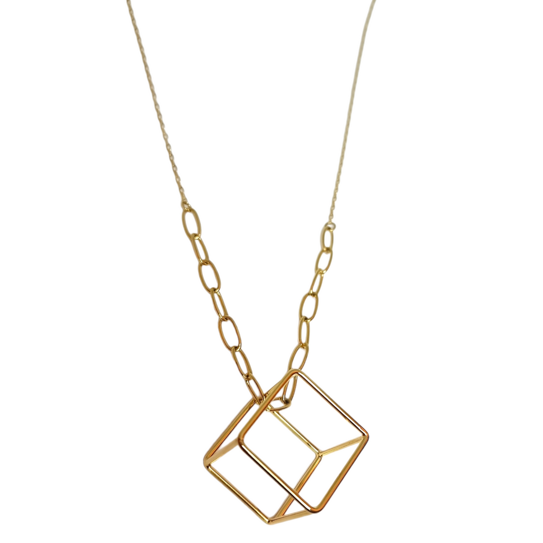 Collar Cubo Oro