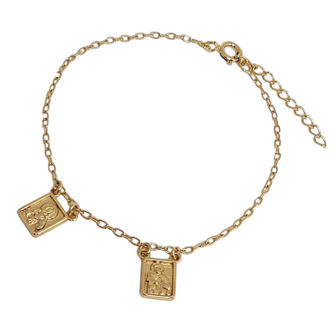 Pulsera Escapulario Oro