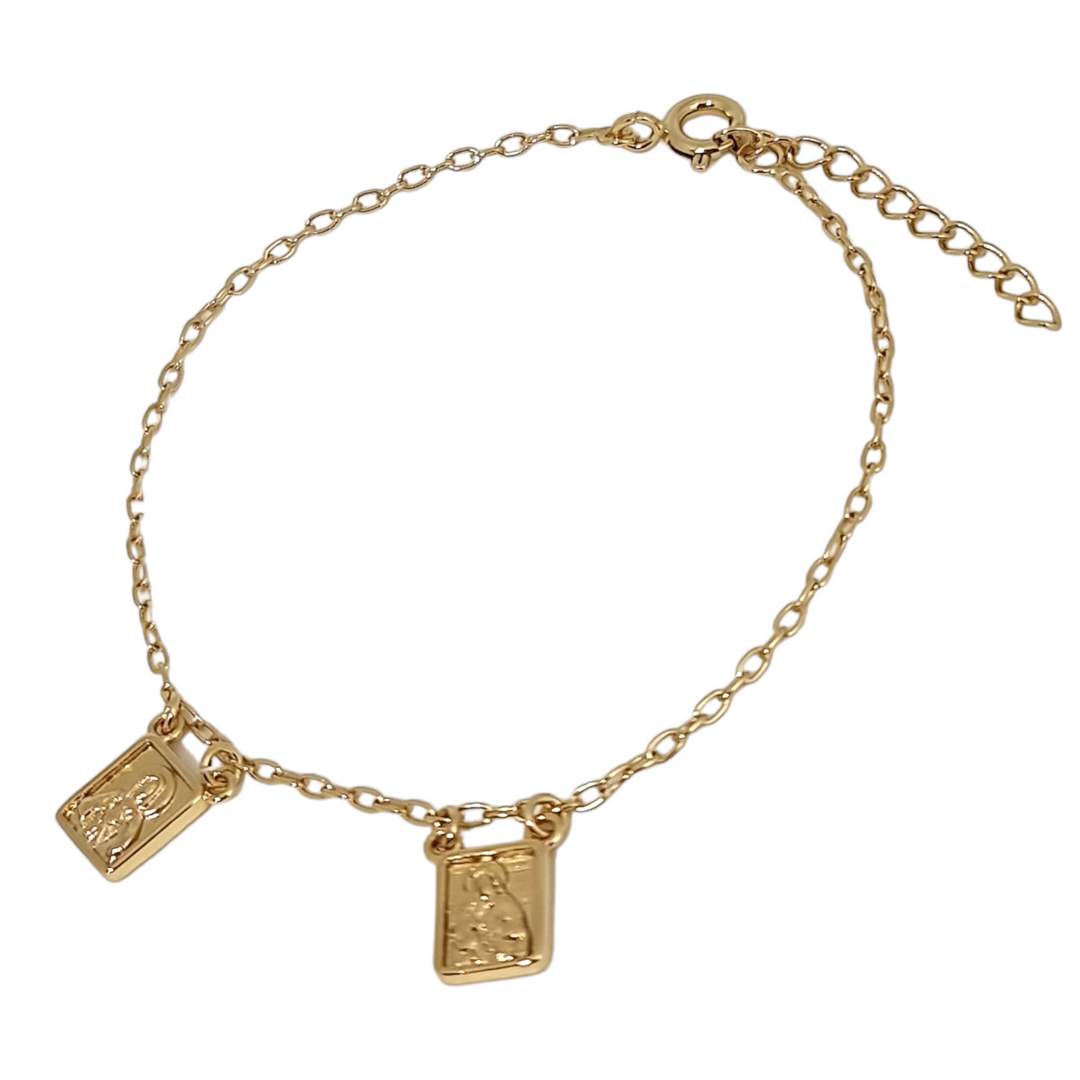 Pulsera Escapulario Oro