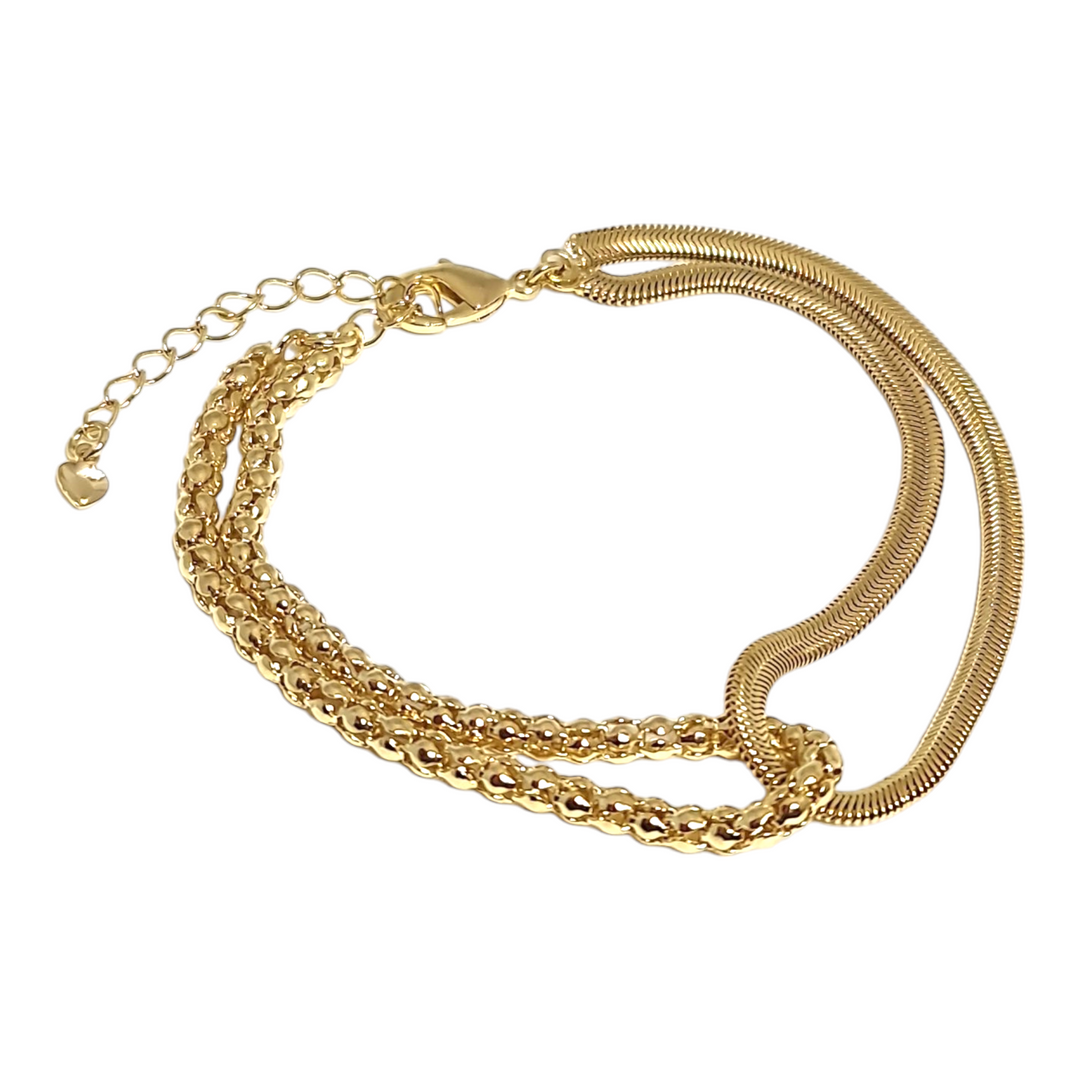 Pulsera Cinta Clara Oro