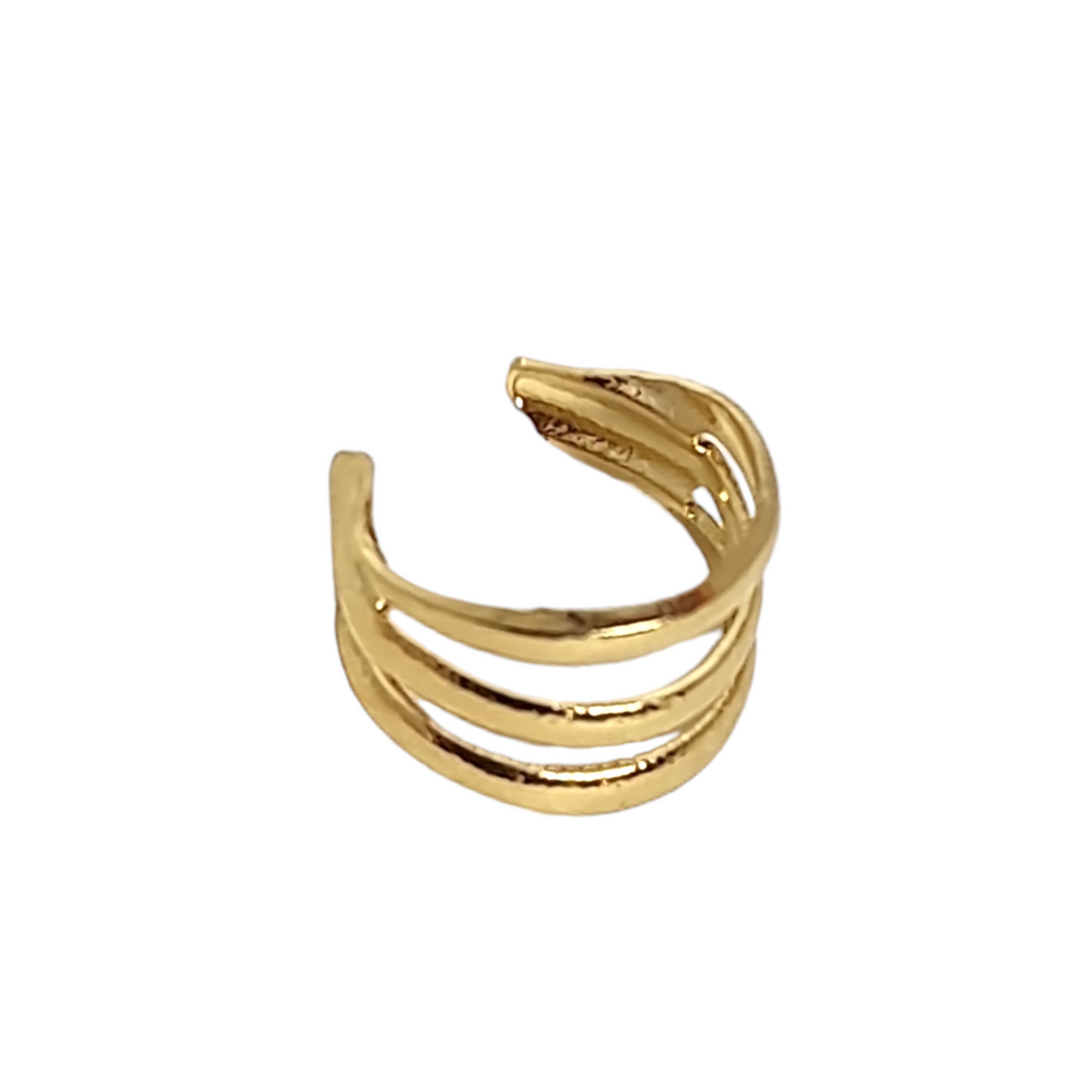 EARCUFF TRIPLE ORO