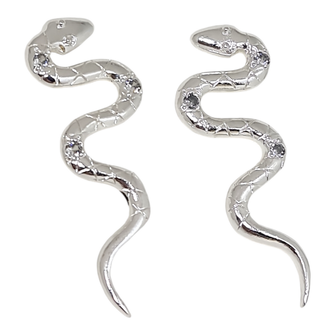 Aros Serpiente Plata