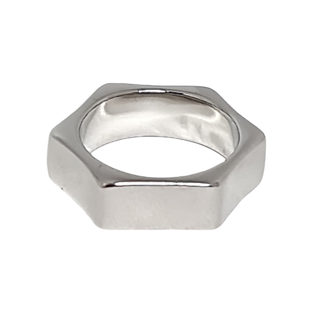 Anillo Hexágono Platino