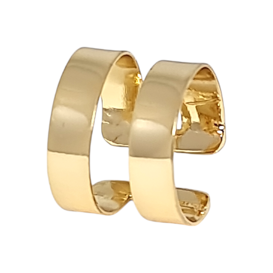 Anillo Ajustable Doble Liso Oro