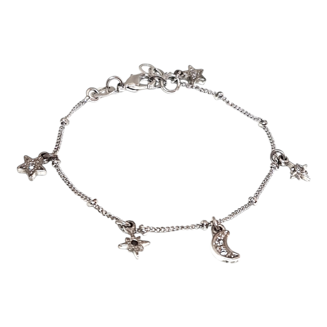 Pulsera Niña Luna Plata