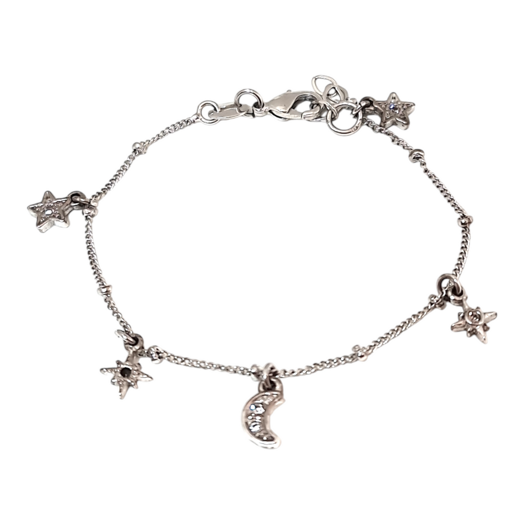 Pulsera Niña Luna Plata