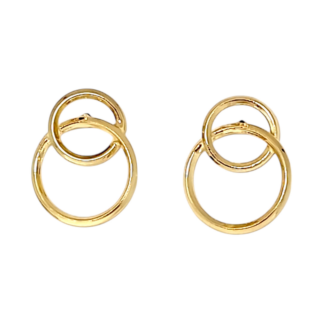 Aros Paula Oro Cortos