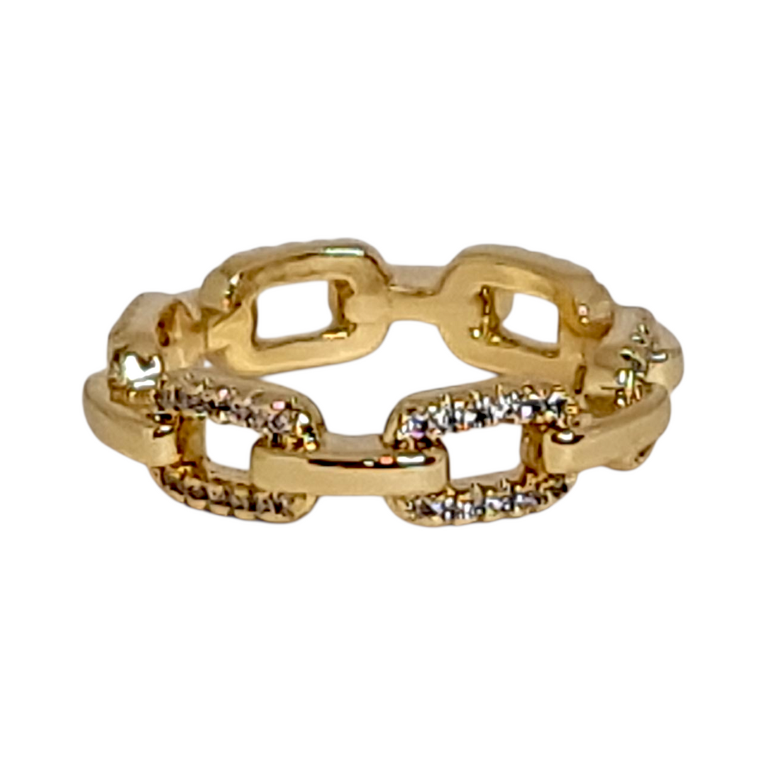 Anillo Eslabones Circones Oro