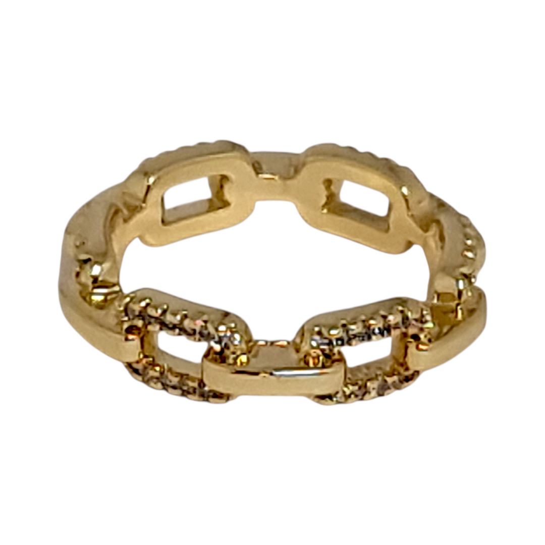 Anillo Eslabones Circones Oro