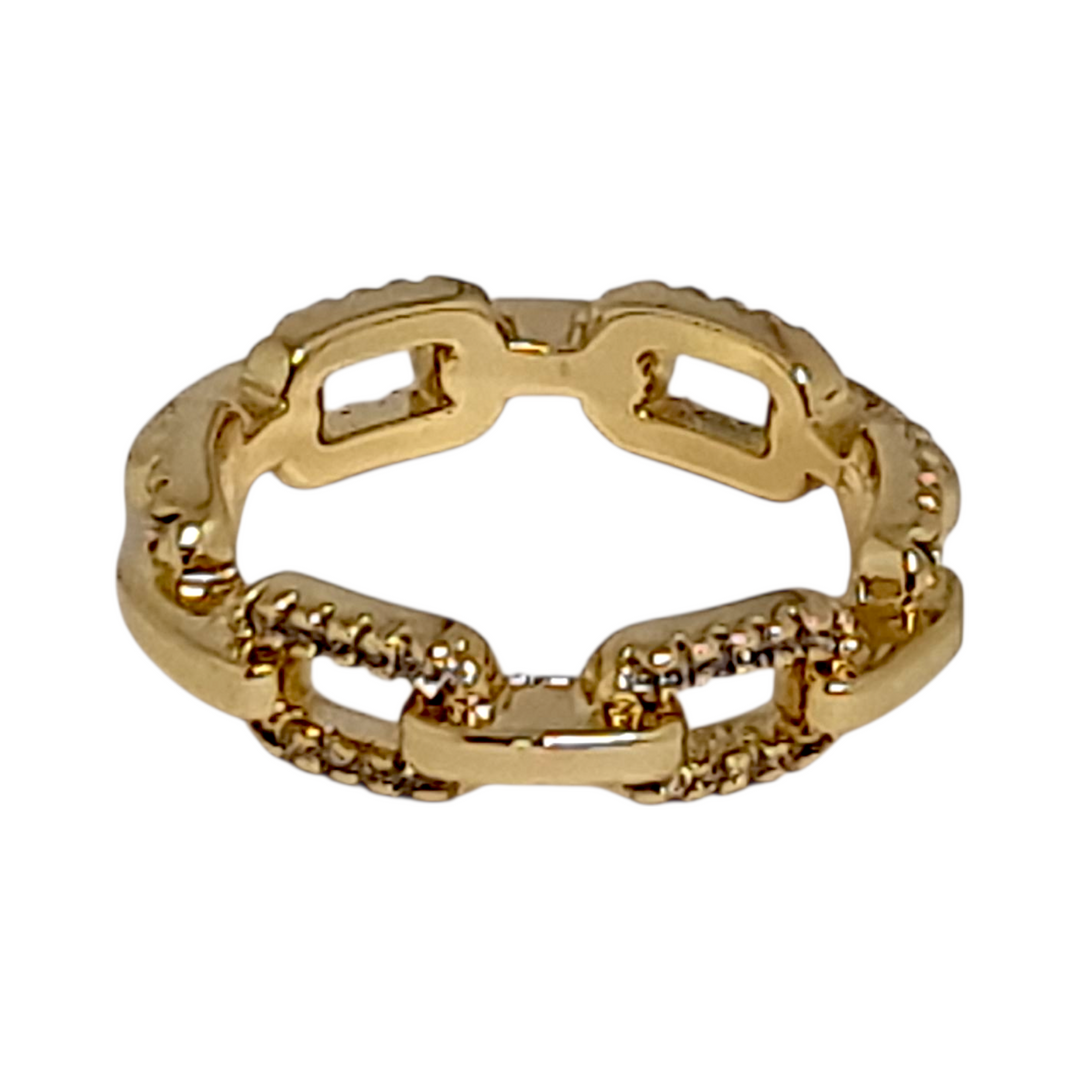Anillo Eslabones Circones Oro