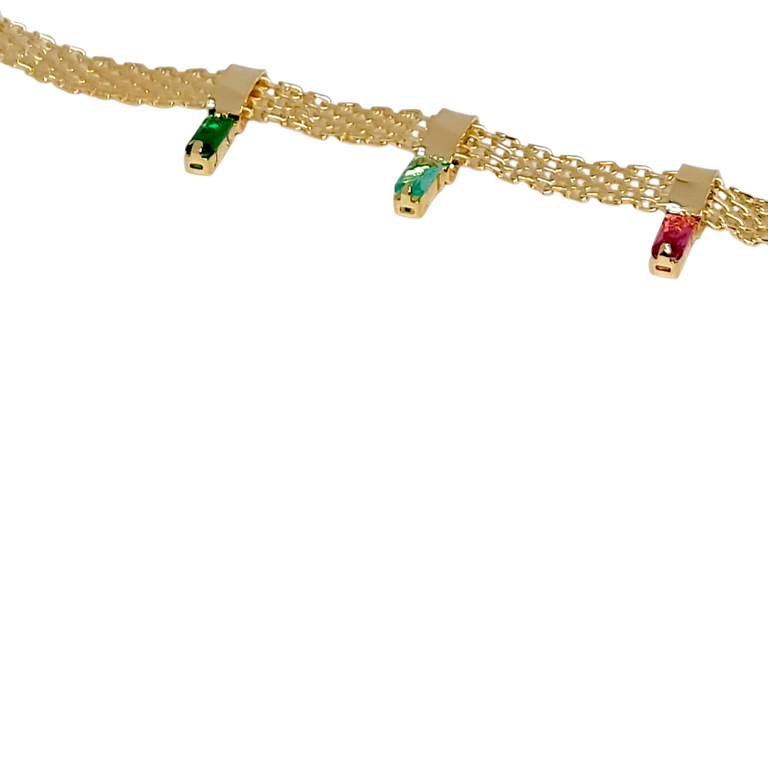 Collar Cinta Chocker Macarena Oro