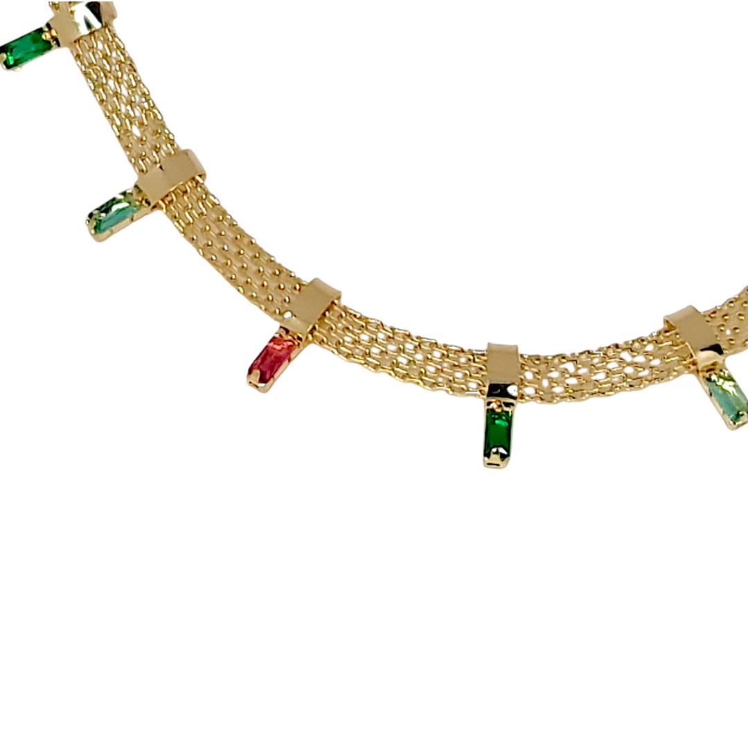 Collar Cinta Chocker Macarena Oro