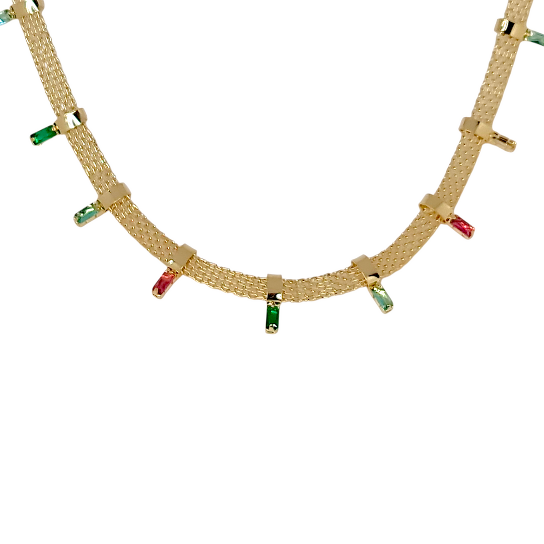 Collar Cinta Chocker Macarena Oro