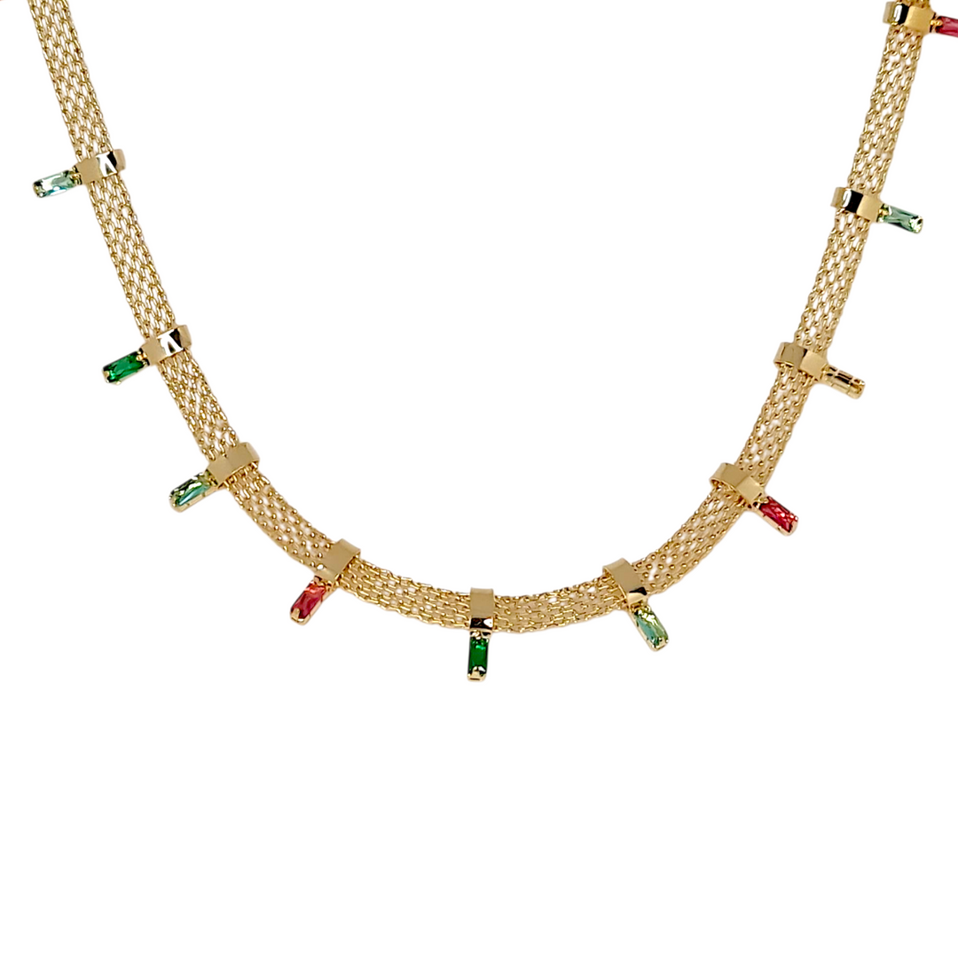 Collar Cinta Chocker Macarena Oro