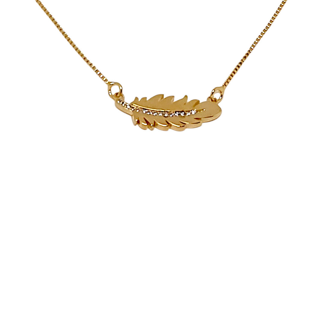 Collar Loreto Hoja Circones Oro