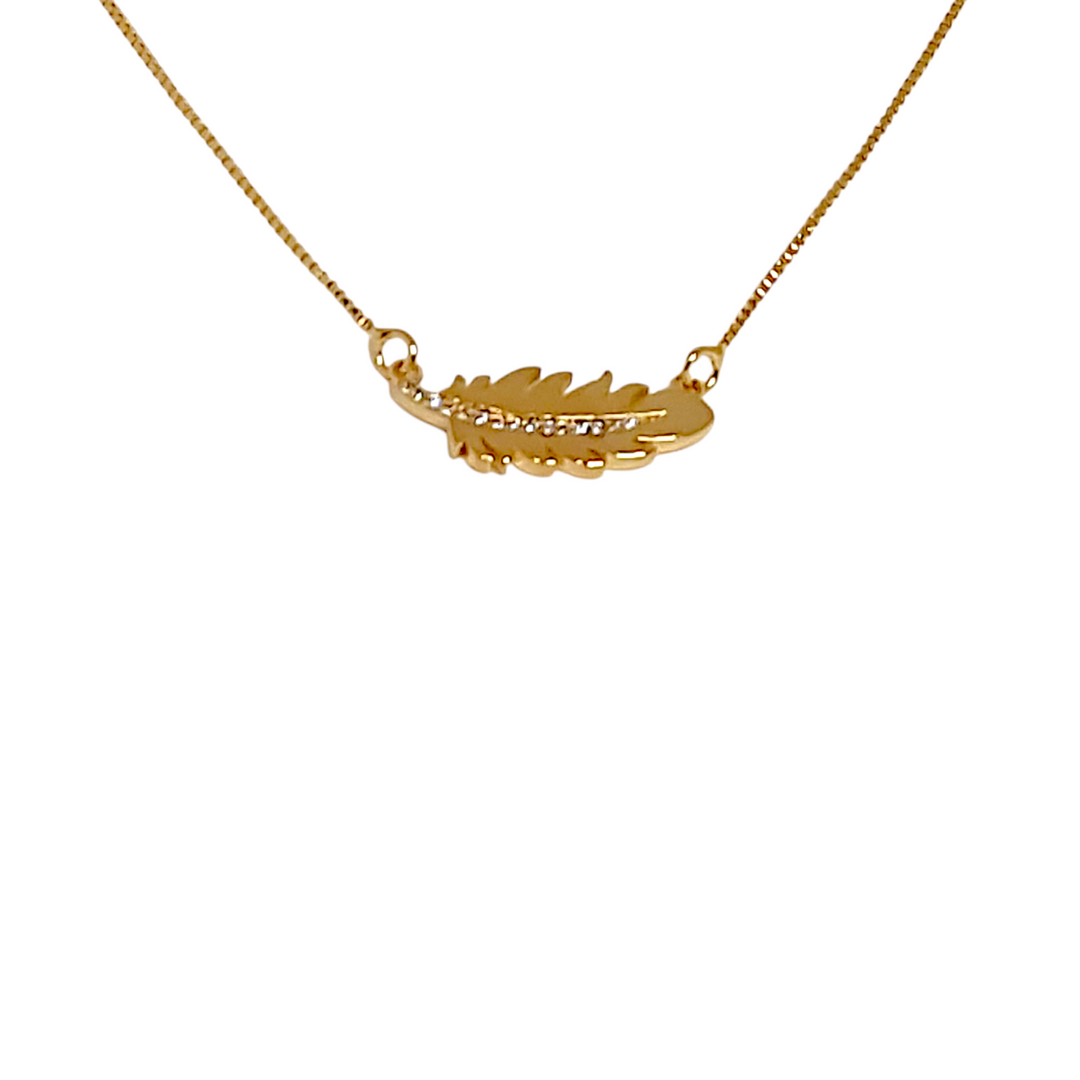Collar Loreto Hoja Circones Oro