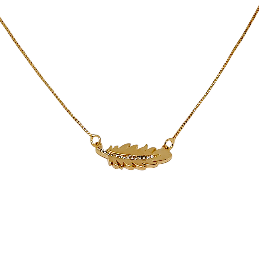 Collar Loreto Hoja Circones Oro